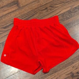lululemon athletica Bright Red Athletic Shorts